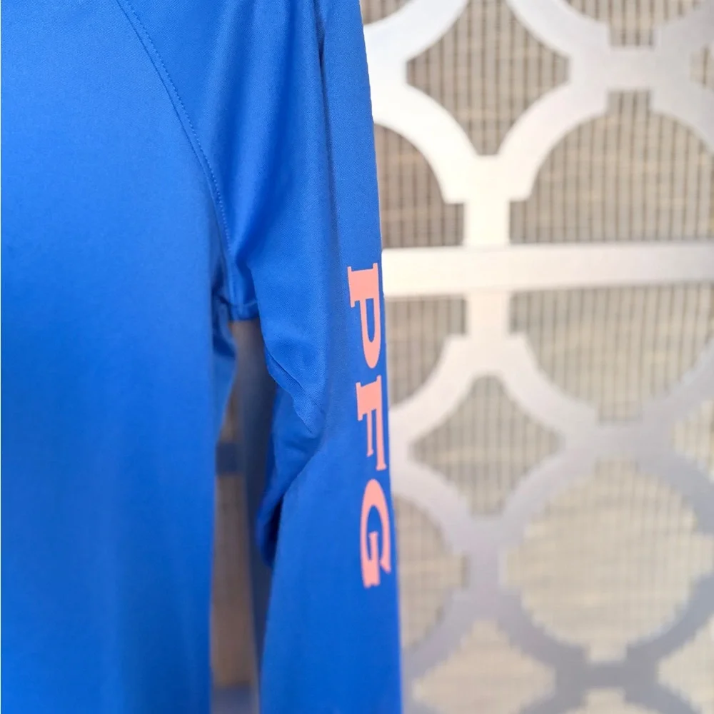 Columbia Vibrant Blue Long Sleeve Women's Tee - Picture 3 of 6